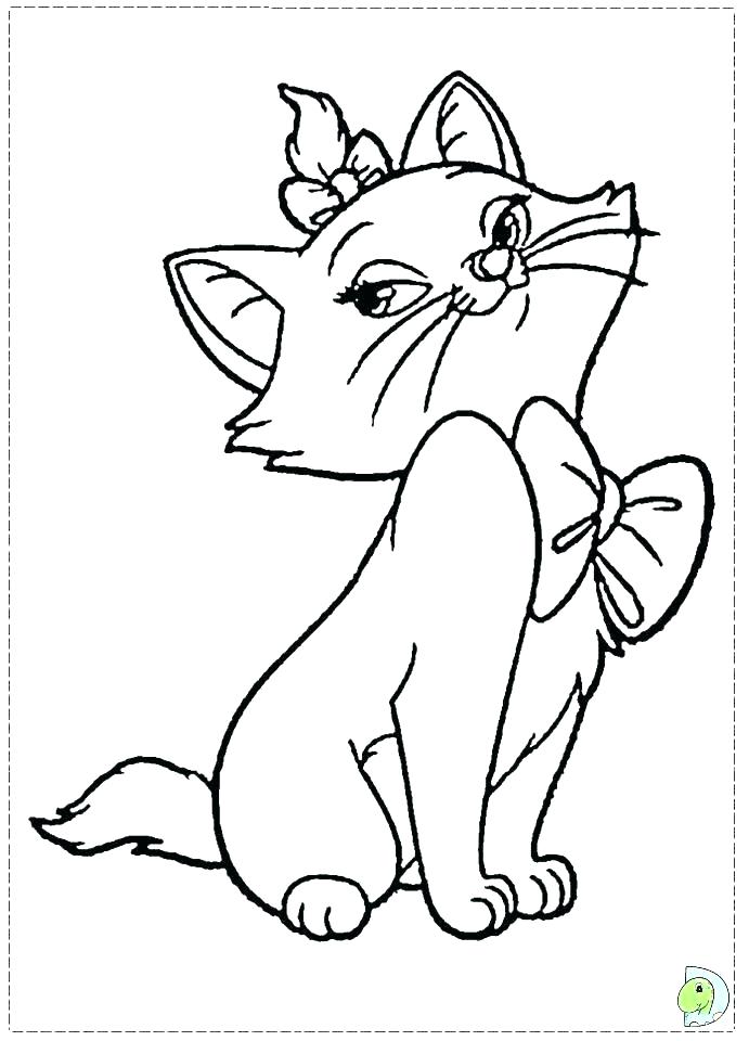 691x960 Baby Kitty Coloring Pages Cat Plus Hello