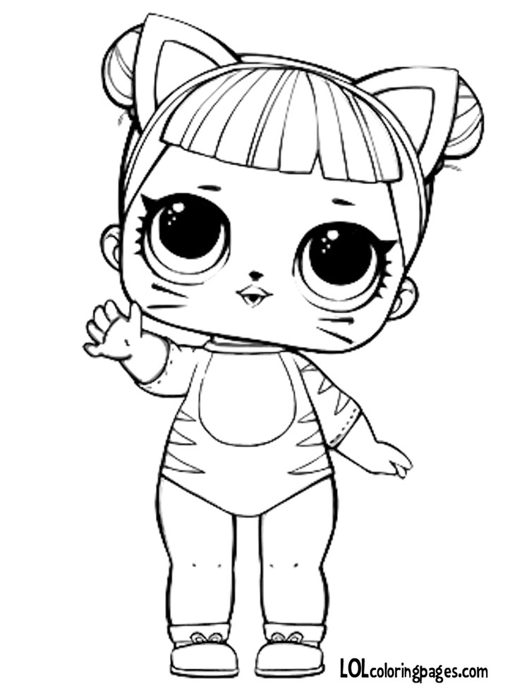 750x980 Baby Cat Coloring Page Lol Surprise Doll Coloring Pages