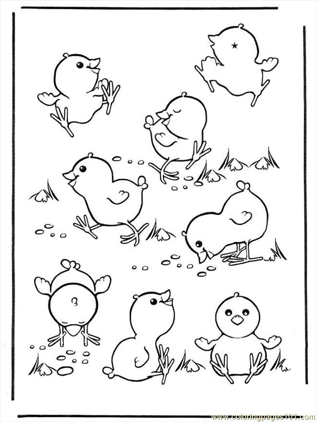 650x866 Best Baby Easter Chick Coloring Pages Free 4104 Printable