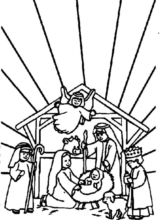 518x703 35 Christmas Coloring Pages Jesus, Xmas Coloring Pages