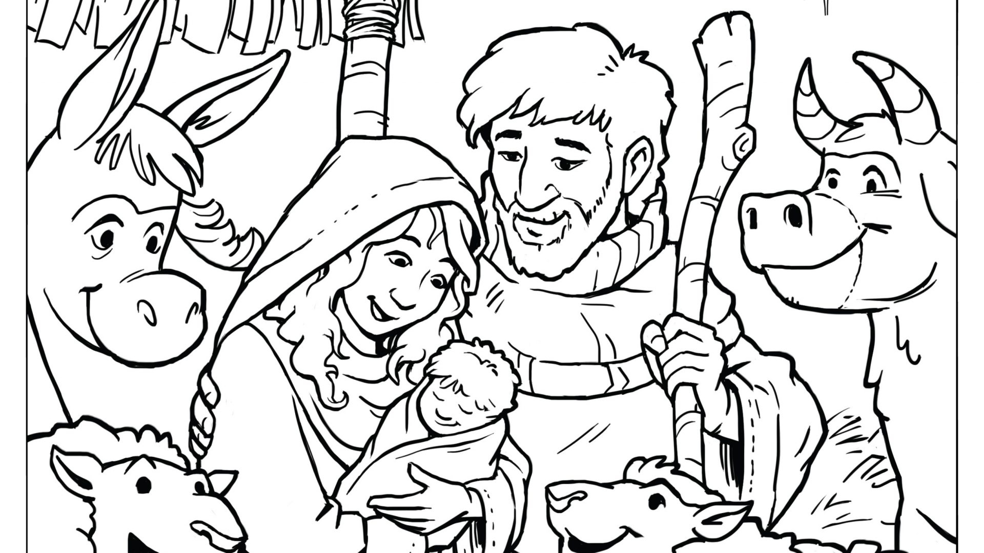 1920x1080 Printable Christmas Coloring Pages For Kids Free Coloring Pages