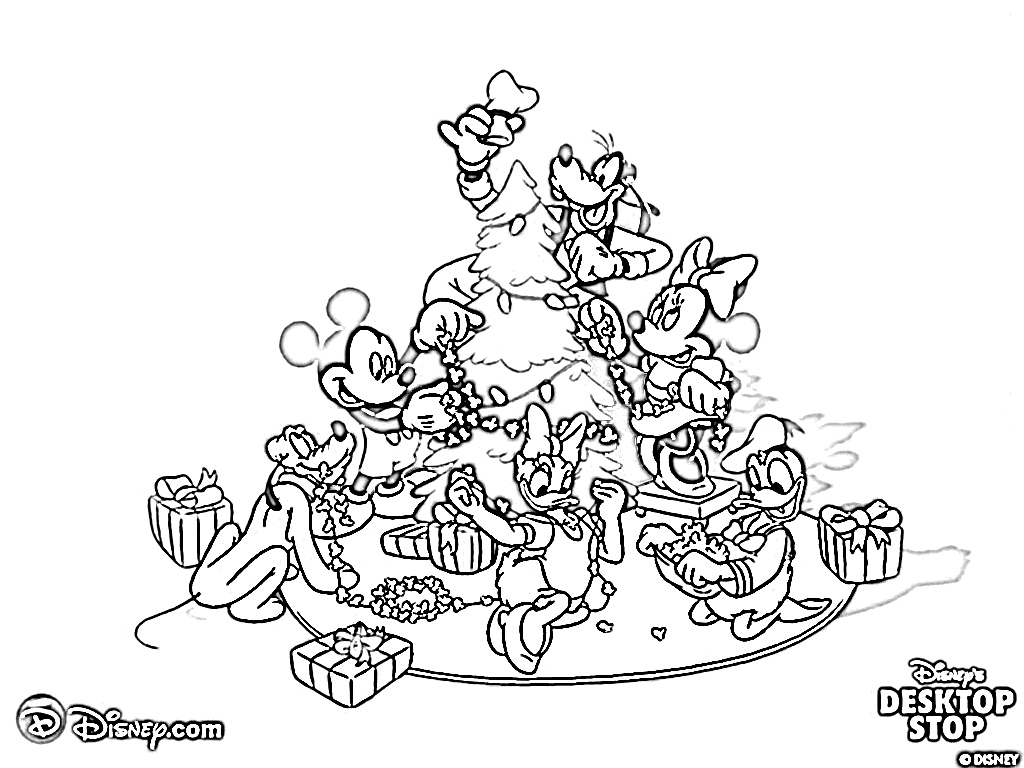 1024x768 Baby Disney Christmas Coloring Pages Colori On Mickey Mouse