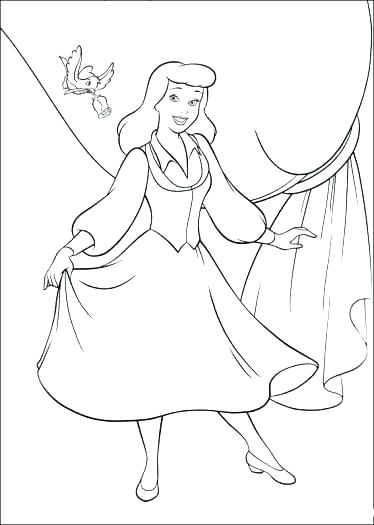 Cinderella Coloring Pages Online Free Games Printable Coloring 374x525 Cinderella Coloring Pages Online Free Games Printable Coloring