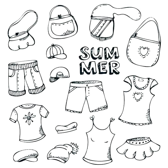 671x671 Clothes Coloring Page S Baby Clothes Coloring Pages