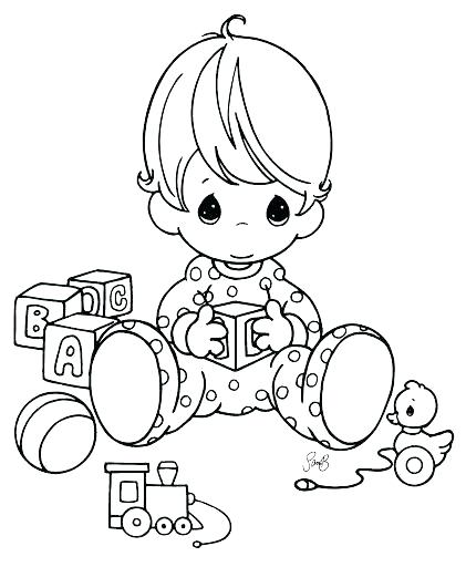 421x512 Coloring Pages And Coloring Books. Precious Moments Baby Coloring
