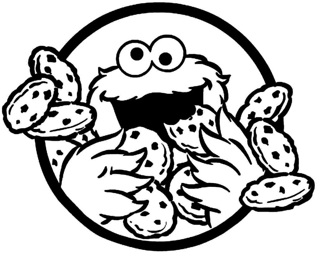 Cookie Monster Coloring Pages Coloring Pages Kids 1024x823 Cookie Monster Coloring Pages Coloring Pages Kids