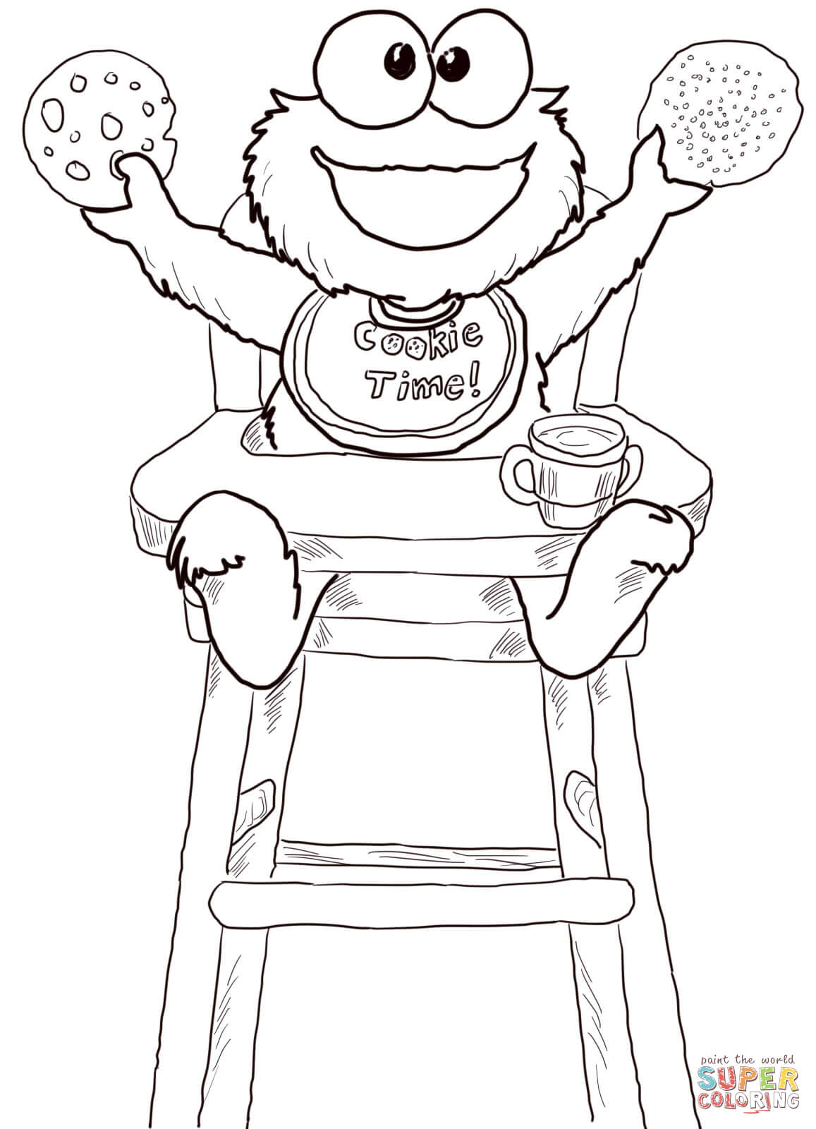 Cookie Time For Monster Coloring Page Free Printable And Pages 1157x1600 Cookie Time For Monster Coloring Page Free Printable And Pages