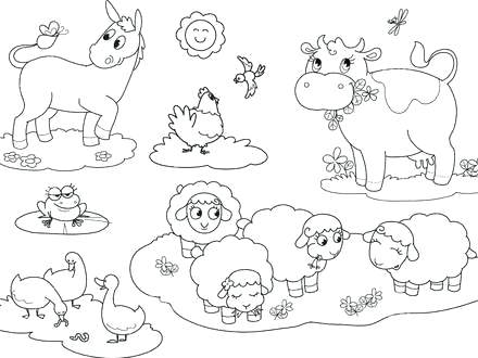 440x330 Baby Cow Coloring Pages Impair.co