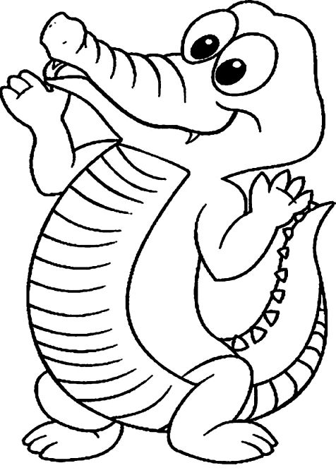 476x673 Crocodile Coloring Pages