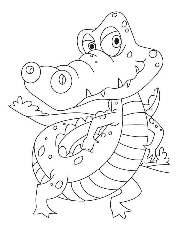 612x792 Baby Crocodile Coloring Pages Coloring Pages