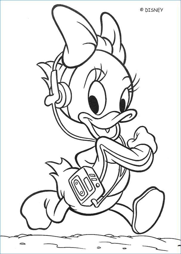 Baby Donald Duck Ice Cream Disney Coloring Pages 607x850 Baby Donald Duck Ice Cream Disney Coloring Pages