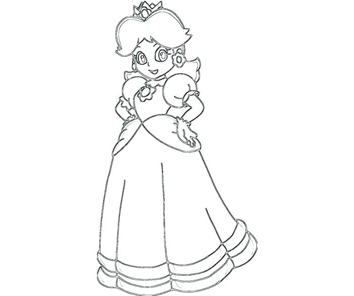 Daisy Coloring Pages Princess Baby Princess Daisy Coloring Pages 700x584 Daisy Coloring Pages Princess Baby Princess Daisy Coloring Pages