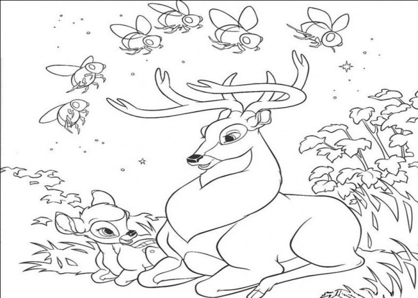 860x612 Free Printable Deer Coloring Pages.jpg