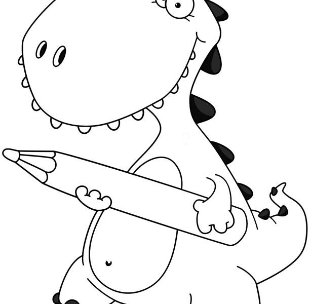 612x600 Baby Dinosaur Coloring Page Dinosaur Coloring Pages What To Expect