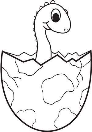 Baby Dinosaur Coloring Pages