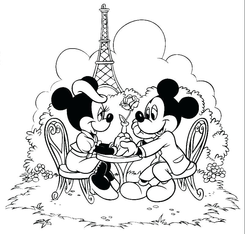 Mickey Minnie Mouse Christmas Coloring Pages 802x766 Mickey Minnie Mouse Christmas Coloring Pages