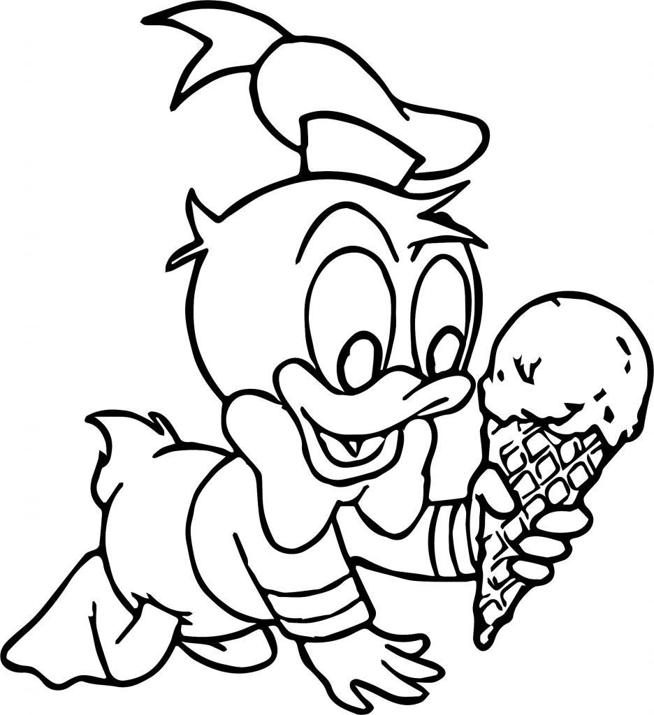Baby Donald Duck Coloring Pages at GetColorings.com | Free printable ...