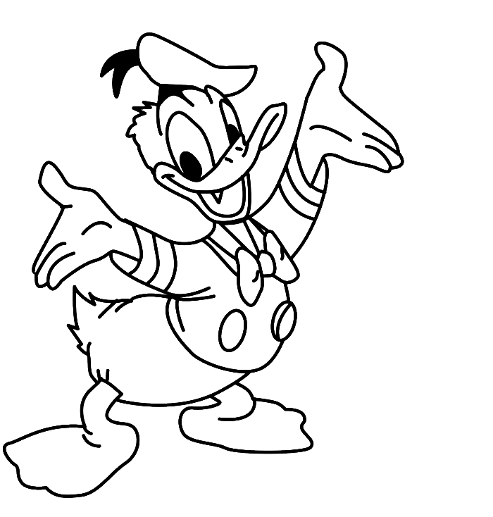 700x734 Bold Design Donald Duck Coloring Pages Baby Printable To Print