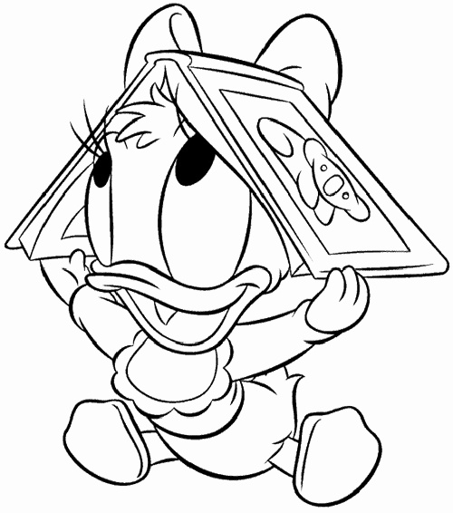 Baby Donald Duck Coloring Pages at GetColorings.com | Free printable ...