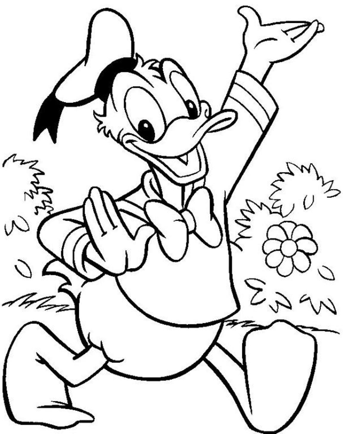 1151x1459 Donald Duck Coloring Pages