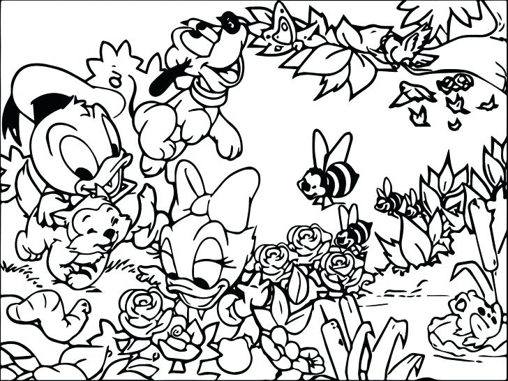 728x546 Donald Duck Coloring Pages Online