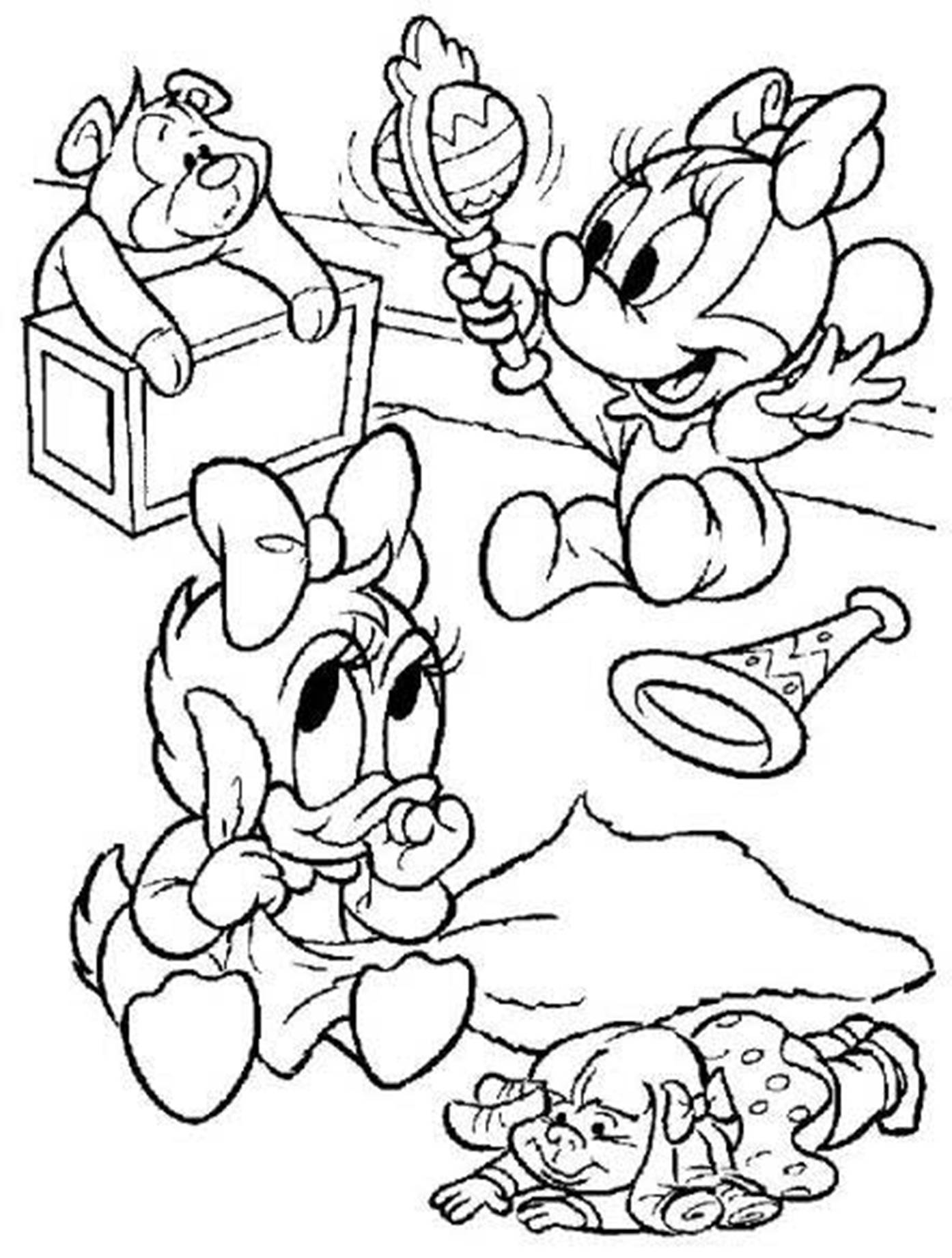 1394x1841 Baby Daisy Duck Coloring Pages Download