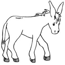 230x230 Top 10 Free Printable Donkey Coloring Pages Online