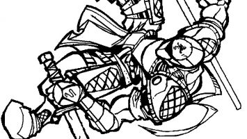 355x200 American Ninja Warrior Coloring Pages