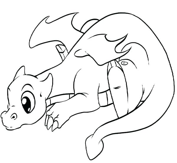 600x550 Baby Dragon Coloring Pages Printable Dragon Coloring Pages Also