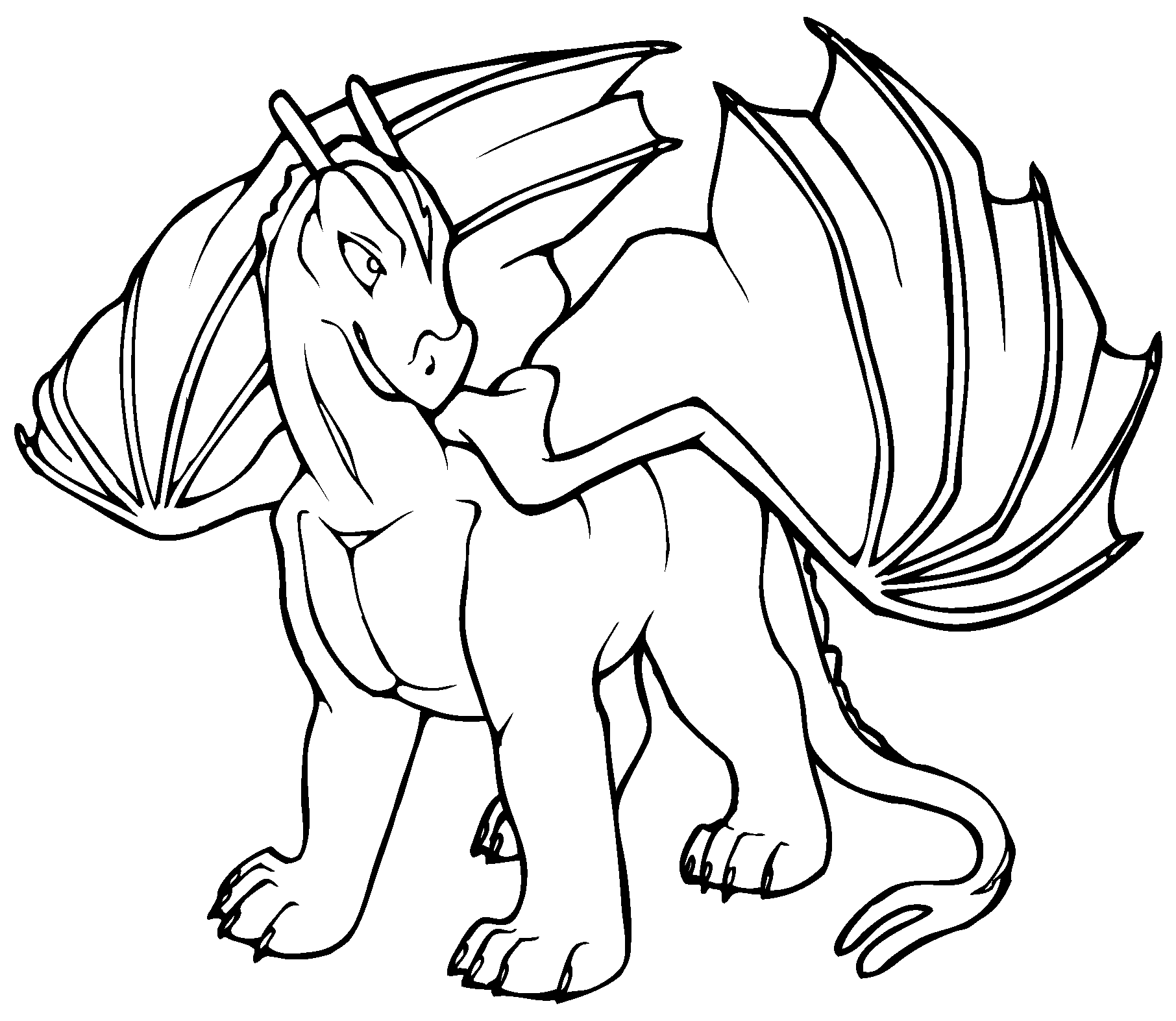 1812x1573 Free Printable Dragon Coloring Pages For Kids Baby Dragon