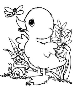 Cute Baby Duck Coloring Pages 236x283 Cute Baby Duck Coloring Pages