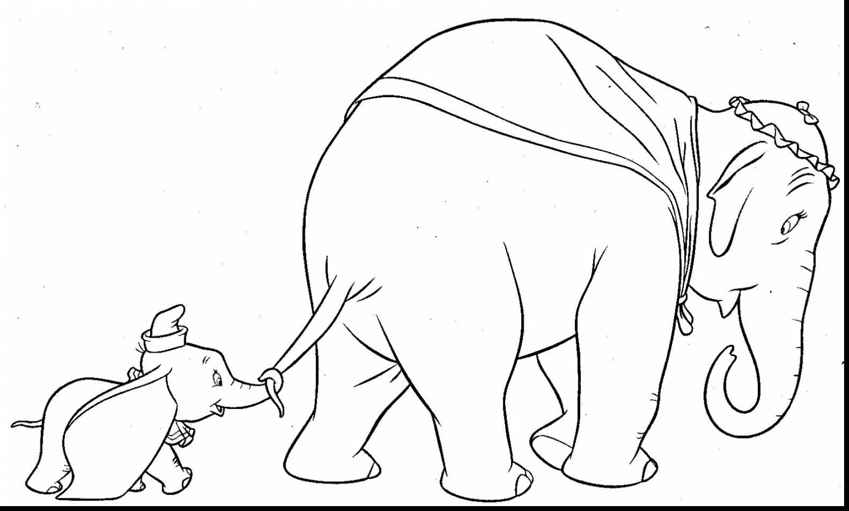 1731x1042 Dumbo Coloring Pages Disney Baby Simple