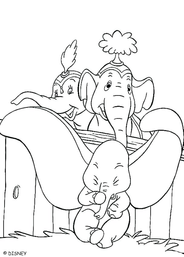 607x850 Mother And Baby Elephant Coloring Pages Dumbo Coloring Pages Dumbo