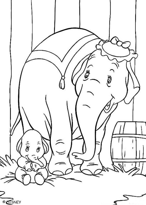 607x850 Disney Dumbo Coloring Pages