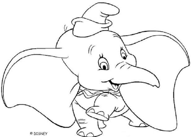 620x443 Baby Dumbo Coloring Pages