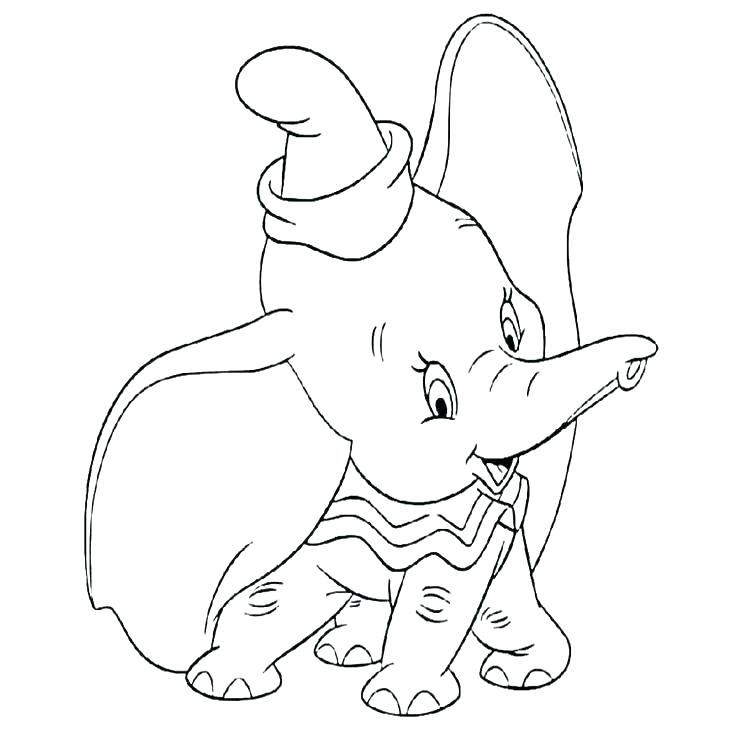 Baby Dumbo Coloring Pages at GetColorings.com | Free printable ...