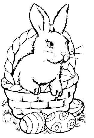 Baby Easter Bunny Coloring Pages at GetColorings.com | Free printable ...