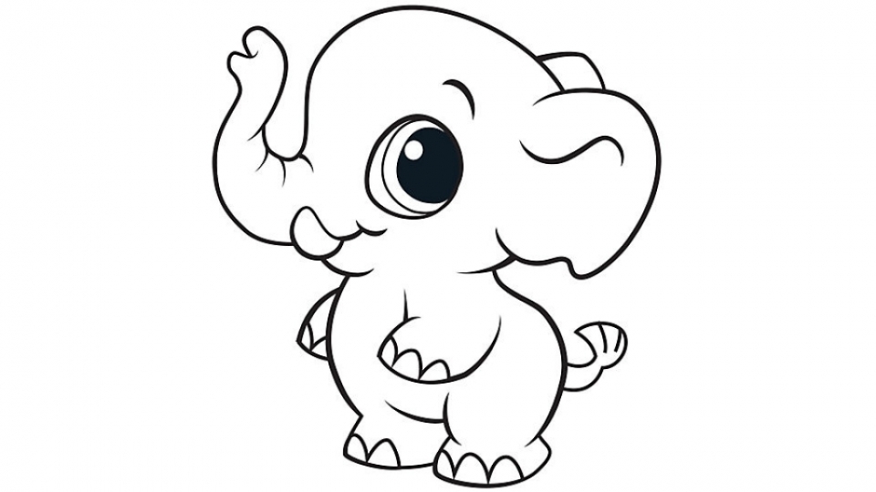960x540 Baby Elephant Coloring Pages Get This 36903 Get Bubbles