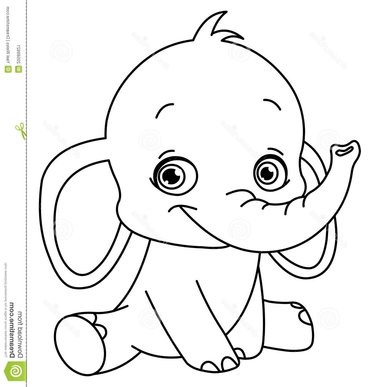 1255x1300 Baby Elephants Coloring Pages Ba Elephant Coloring Pages