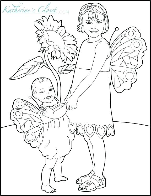 Baby Fairy Colouring Pages Coloring View Larger Printable 576x746 Baby Fairy Colouring Pages Coloring View Larger Printable