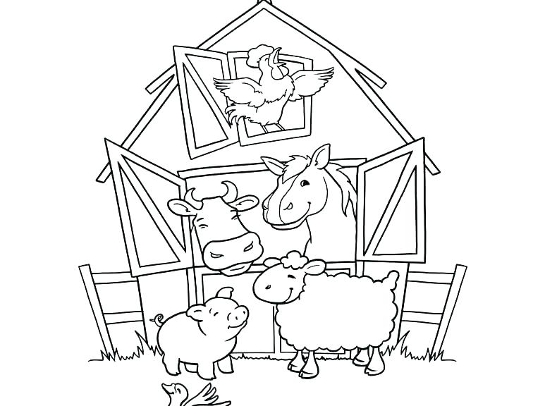 773x576 Baby Farm Animals Coloring Pages Farm Animal Coloring Pages Also