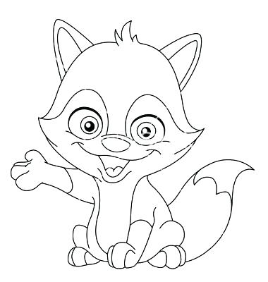 380x400 Free Coloring Pages Fox Red Fox Coloring Pages Fox Coloring Pages