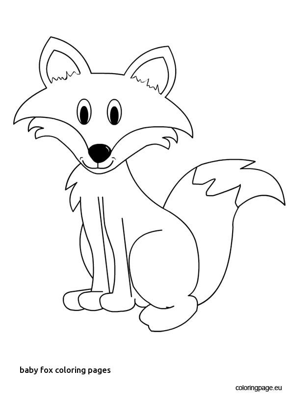 595x804 Baby Fox Coloring Pages