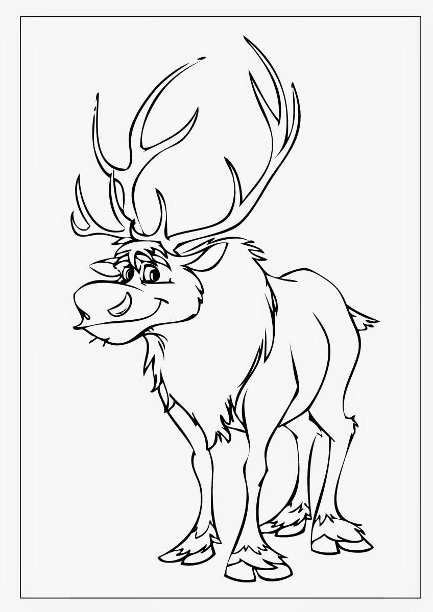 848x1200 Frozen Coloring Pages Baby Sven Coloring Page Fun