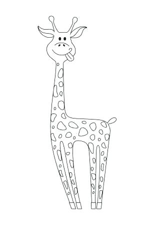 300x450 Giraffe Coloring Pictures Baby Giraffe Coloring Pages Coloring
