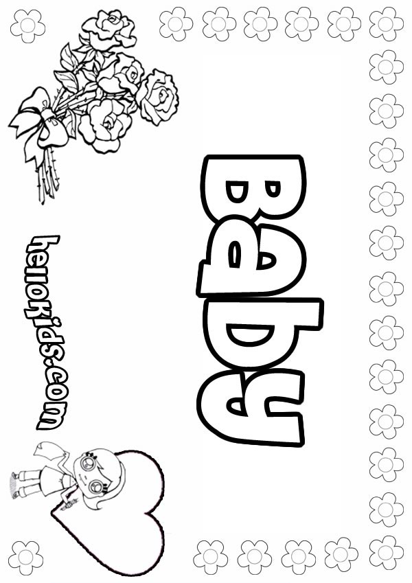 Baby Coloring Pages 600x849 Baby Coloring Pages