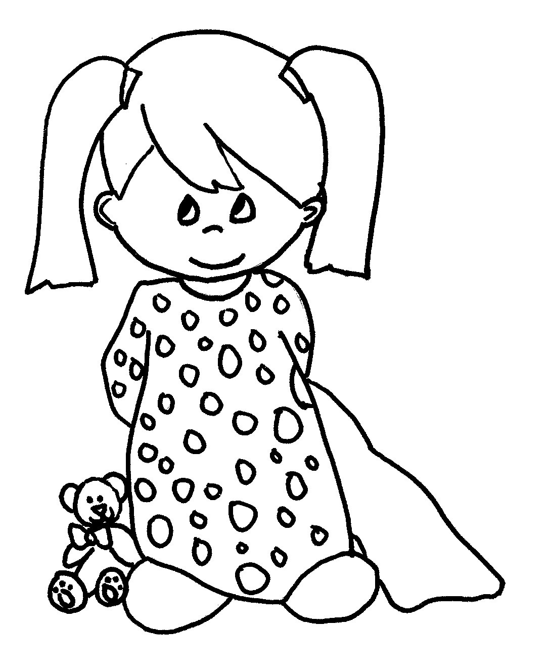 Coloring Pages Of A Baby Girl 1086x1329 Coloring Pages Of A Baby Girl