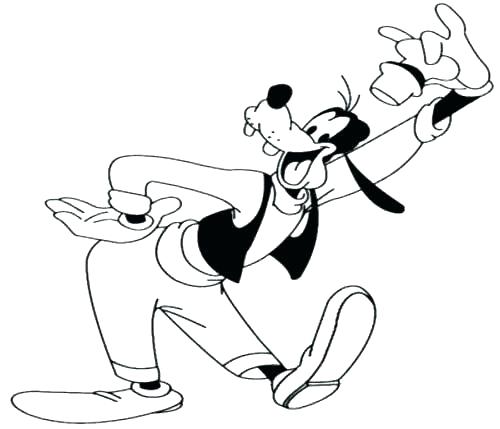 500x429 Goofy Coloring Pages Goofy Coloring Pages Goofy Coloring Pages