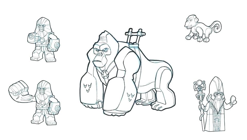 960x544 Gorilla Coloring Page Trend Gorilla Coloring Pages Print The White