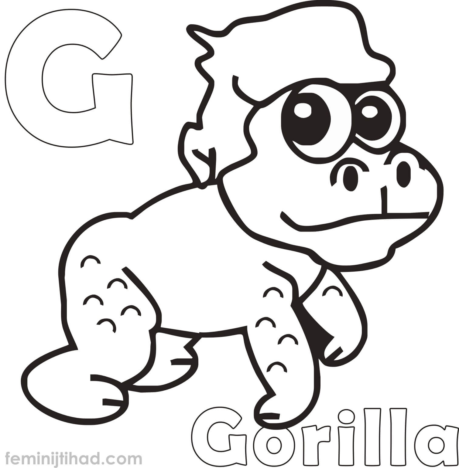 1511x1542 Gorilla Coloring Pages Coloring Pages For Kids